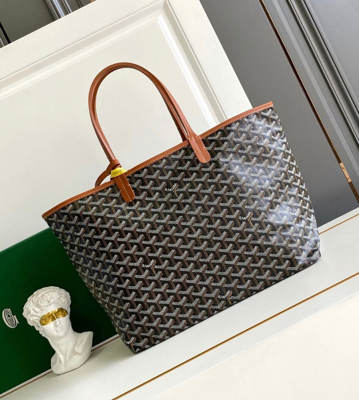 Black/ brown Tote